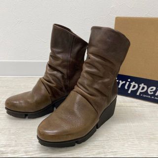 trippen - トリッペン Lava ショート レザー ブーツ バックジップ