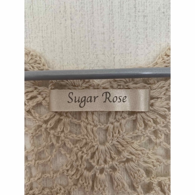 Sugar Rose(シュガーローズ)のパゴダ様専用 Sugar Rose かぎ編みカーディガン 美品 シュガーローズ レディースのトップス(カーディガン)の商品写真