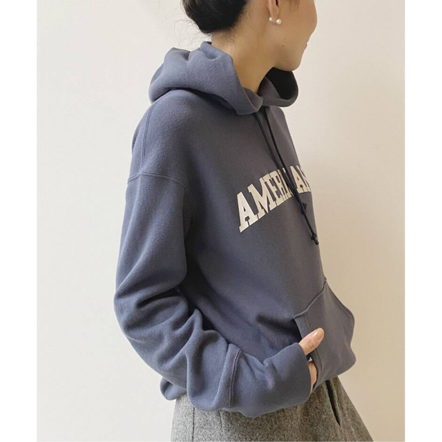 AMERICANA(アメリカーナ)の【Americana/アメリカーナ】Logo Parka ブルー レディースのトップス(パーカー)の商品写真