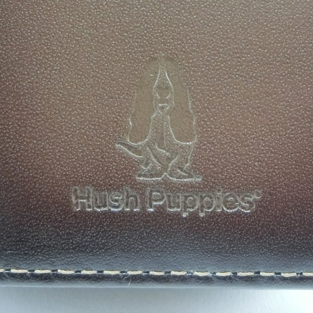Hush Puppies(ハッシュパピー)の【Hush Puppies】ハッシュパピー 牛革 茶 メンズ 二つ折り財布 メンズのファッション小物(折り財布)の商品写真