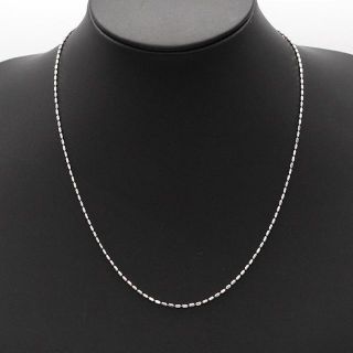K18 WG ホワイトゴールド テーパーチェーン ネックレス H02529の通販