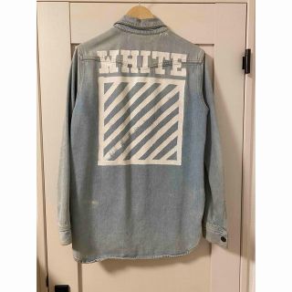 オフホワイト(OFF-WHITE)のoff-white オフホワイト　デニムシャツ　XS(Gジャン/デニムジャケット)