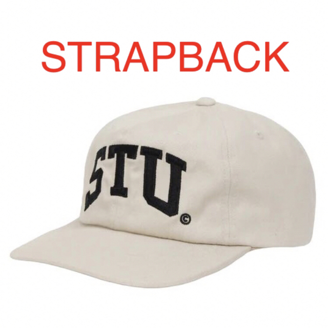 メンズStussy Stu Arch Strapback Cap ステューシーキャップ