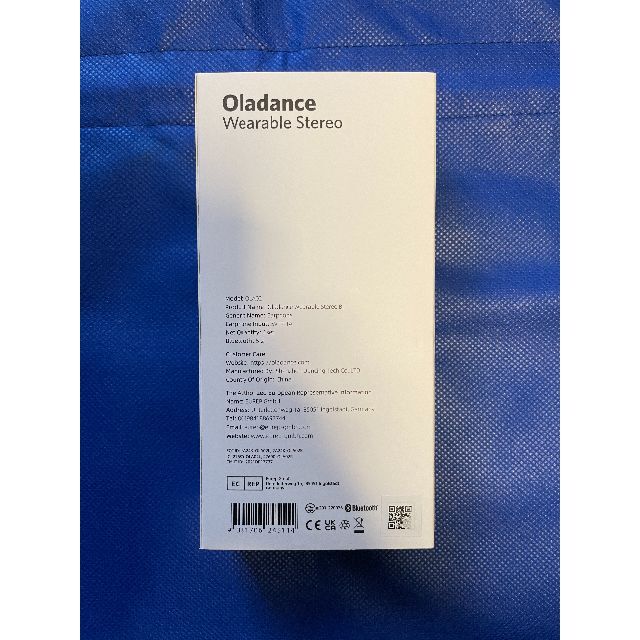 Oladance ウェアラブルステレオ ワイヤレスイヤホン ブルー(試用のみ）