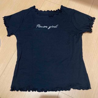 グレイル(GRL)の【美品】グレイル　ブラック　Tシャツ　Mサイズ(Tシャツ(半袖/袖なし))