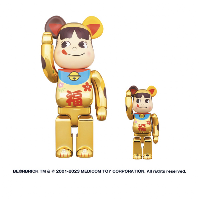 BE@RBRICK 招き猫 ぺこちゃん 福 1000%