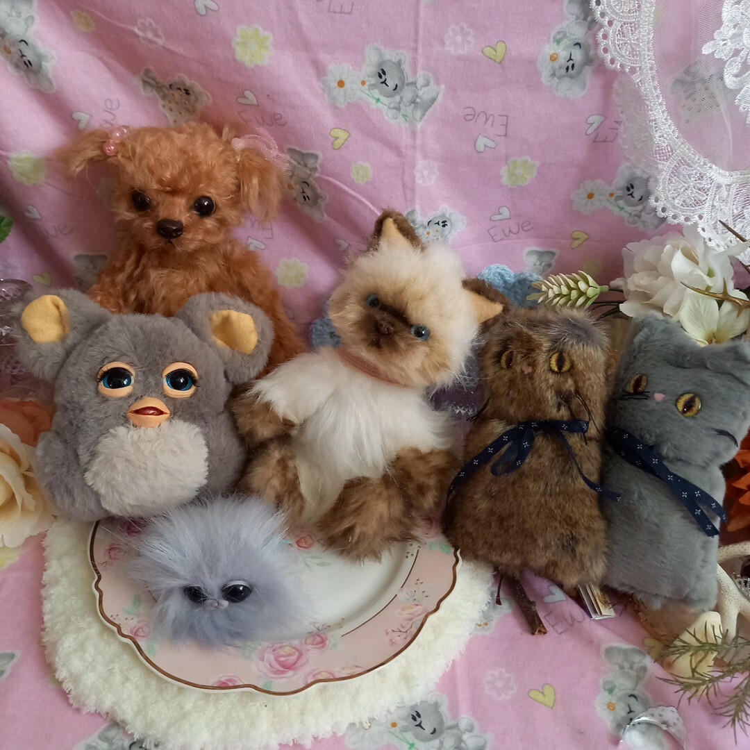 アートドール ぬいぐるみ 手作り ハンドメイド 作家 猫 モンスター