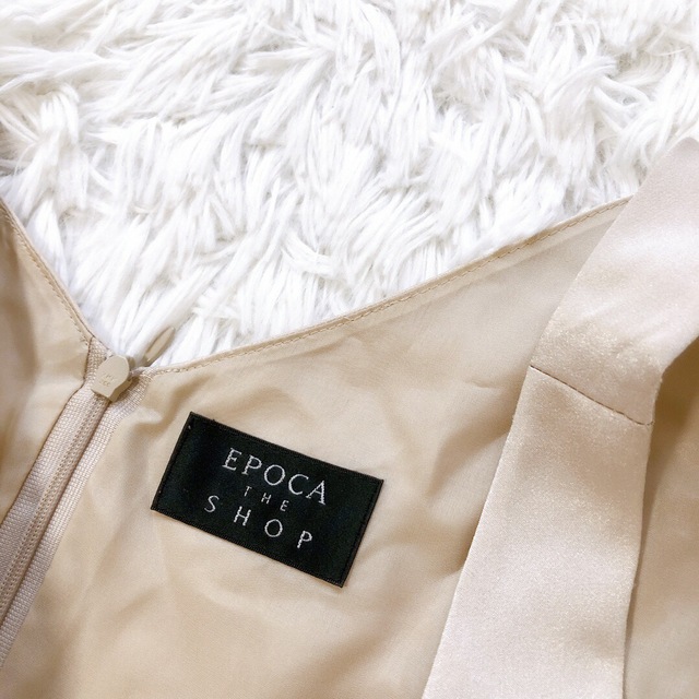 EPOCA THE SHOP(エポカザショップ)のEPOCA エポカ　ノースリーブワンピース　ビジュードレス　38  M 三陽商会 レディースのフォーマル/ドレス(ミディアムドレス)の商品写真