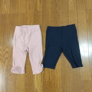 ジーユー(GU)のGUリボンパンツ(100)と無印良品110パンツ(パンツ/スパッツ)