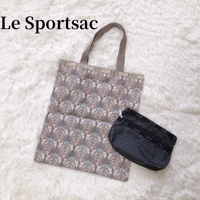 LeSportsac(レスポートサック)の【二点セット】Le Sportsac  レスポートサック　トートバッグ　ポーチ レディースのバッグ(トートバッグ)の商品写真