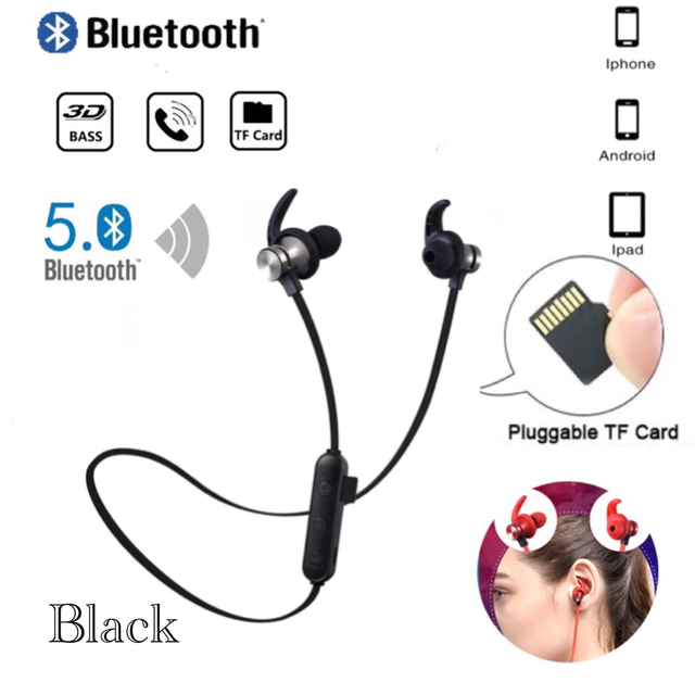 Bluetooth  5.0 イヤホン 両耳 ワイヤレス マイク TF無線  スマホ/家電/カメラのオーディオ機器(ヘッドフォン/イヤフォン)の商品写真