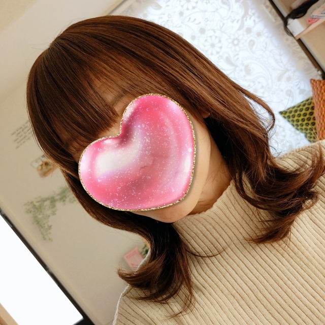 ✨サラサラ人毛100%✨外ハネ ブラウン 後れ毛・うぶ毛カット済み 人毛