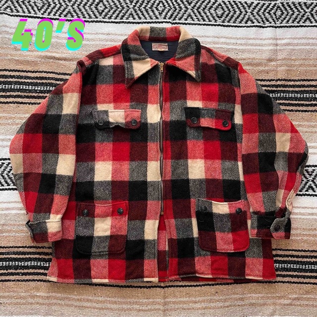 40s BRENT WOOL JACKET ウールジャケット CPO 白タグ-hybridautomotive.com