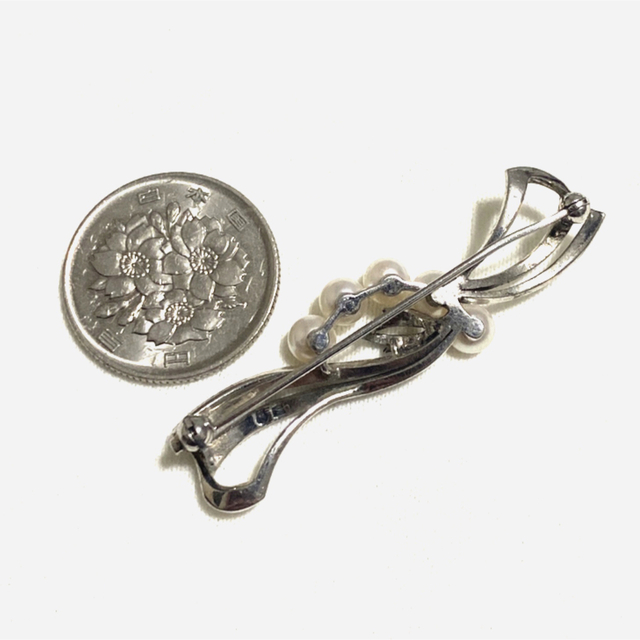 ミキモト　silver925 パールブローチ　真珠