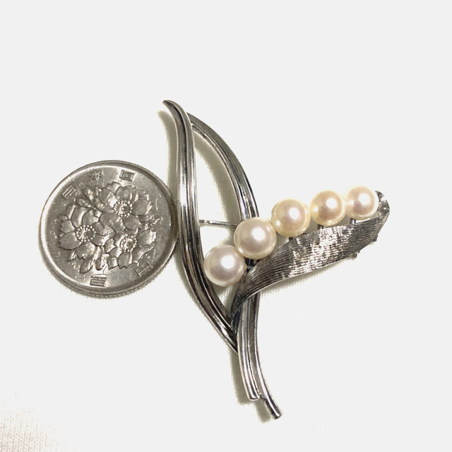 ミキモト　silver925 パールブローチ　真珠