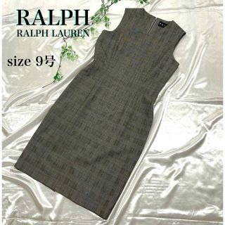 ポロラルフローレン(POLO RALPH LAUREN)のゆか様専用 RALPH LAUREN グレンチェック ノースリーブワンピース　M(ロングワンピース/マキシワンピース)