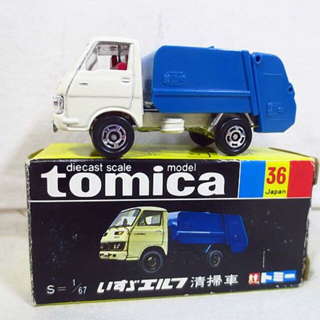 新品　トミカ　トミー　黒箱　いすゞ エルフ 清掃車