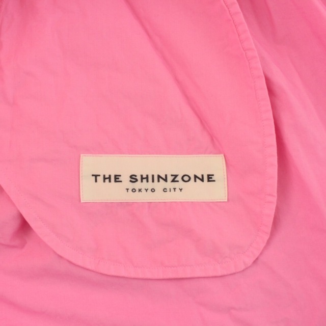 Shinzone(シンゾーン)のシンゾーン シャツワンピース バンドカラー ロング 長袖 34 ピンク レディースのワンピース(ロングワンピース/マキシワンピース)の商品写真