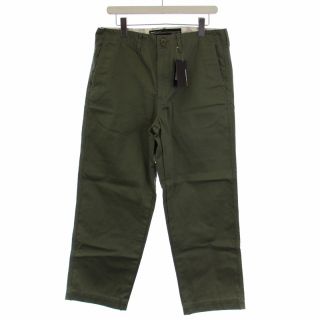 バックチャンネル(Back Channel)のBACK CHANNEL WIDE CHINO PANTS パンツ M カーキ(チノパン)