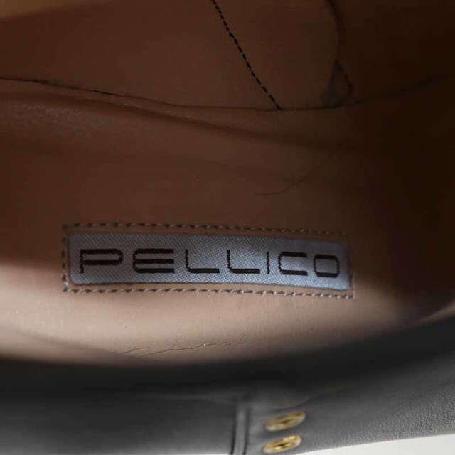 PELLICO(ペリーコ)のペリーコ ショートブーツ レザー ポインテッドトゥ 36.5 23.5cm 黒 レディースの靴/シューズ(ブーツ)の商品写真