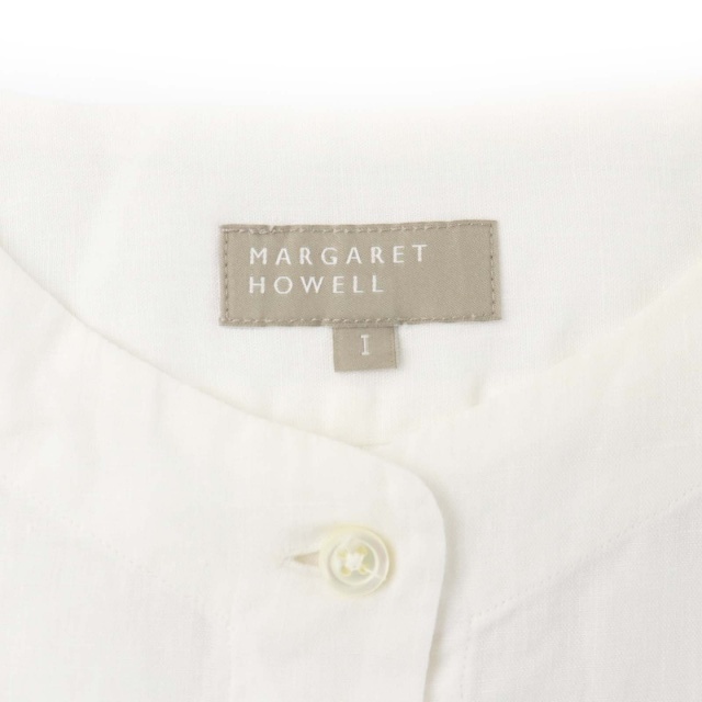 MARGARET HOWELL(マーガレットハウエル)のMARGARET HOWELL ブラウス スリット リネン 1 S 白 ホワイト レディースのトップス(その他)の商品写真