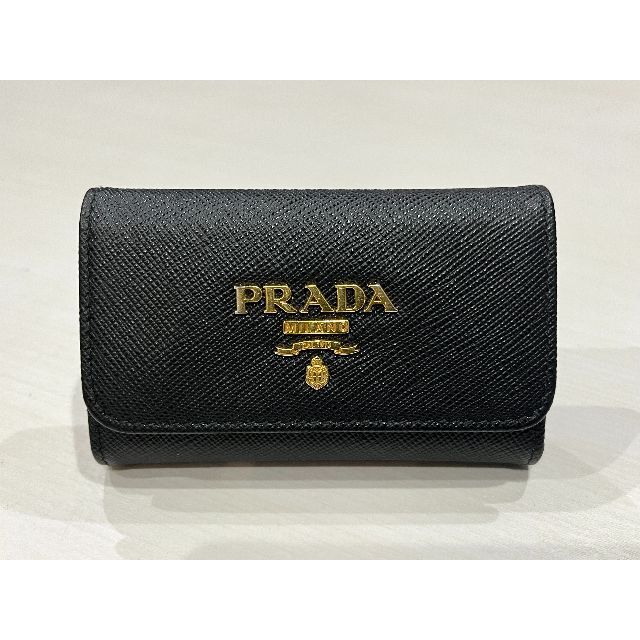 PRADA プラダ　キーケース　ブラック　サフィアーノ