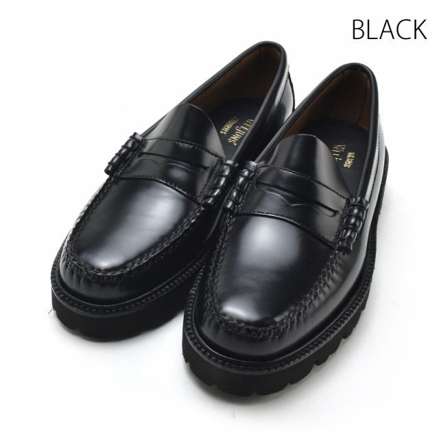 G.H.BASS(ジーエイチバス)の【BLACK】G.H.バス ラーソン ローファー 厚底 メンズの靴/シューズ(ドレス/ビジネス)の商品写真