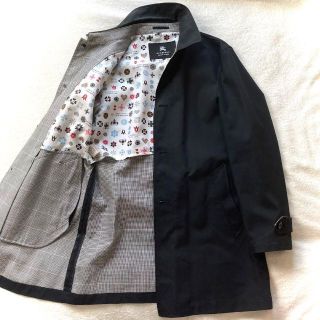 バーバリーブラックレーベル(BURBERRY BLACK LABEL)のバーバリー ブラックレーベル トレンチコート ジャケット Lサイズ 黒 ブラック(トレンチコート)