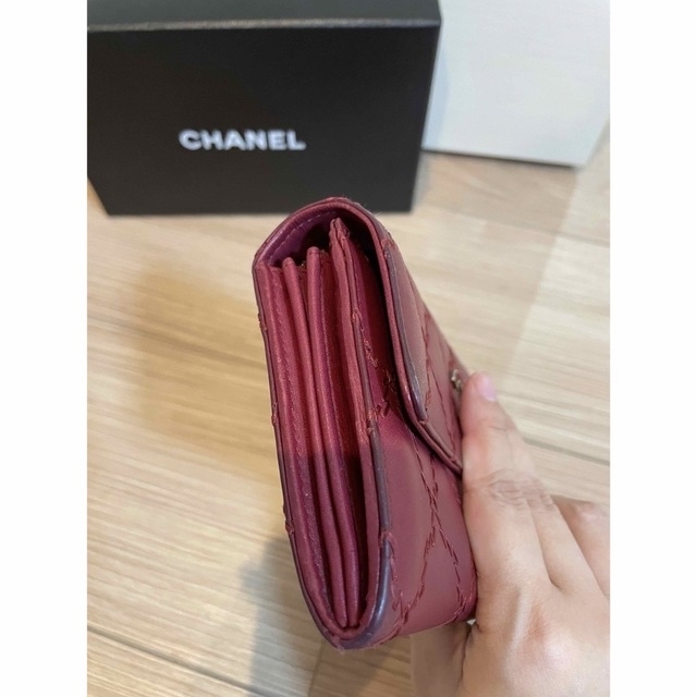 CHANEL(シャネル)のシャネル　CHANEL 財布　長財布　マトラッセ　ラムスキン　ウルトラステッチ レディースのファッション小物(財布)の商品写真