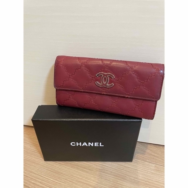 CHANEL(シャネル)のシャネル　CHANEL 財布　長財布　マトラッセ　ラムスキン　ウルトラステッチ レディースのファッション小物(財布)の商品写真