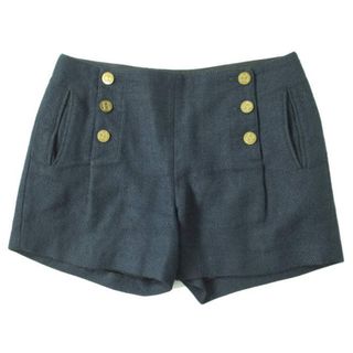 ビューティフルピープル(beautiful people)のbeautiful people ビューティフルピープル 日本製 r/s tweed sailor pants 1210105005 38 ネイビー ショーツ ショートパンツ ボトムス【中古】【beautiful people】(ショートパンツ)