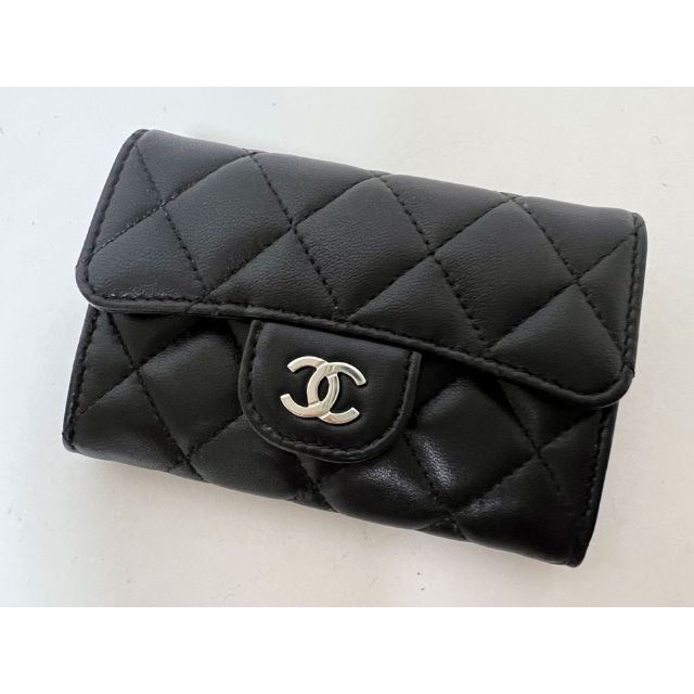 【正規品】CHANEL  マトラッセ  ラムスキン  カードケース