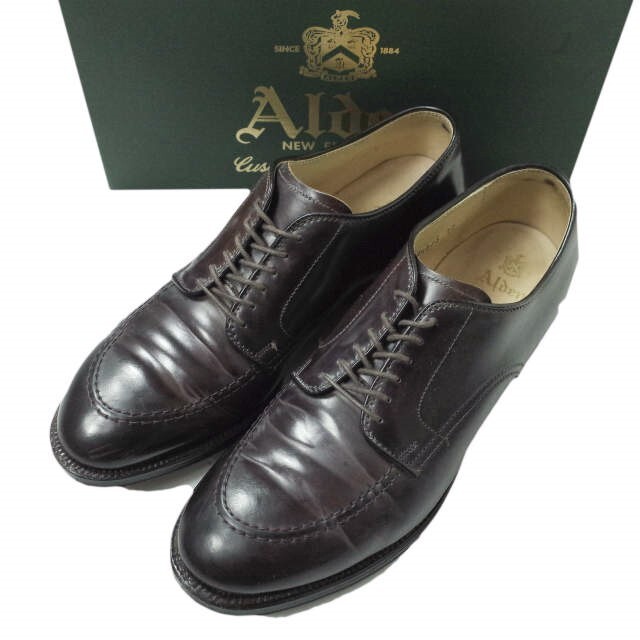 ドレス/ビジネスALDEN x ETS.MATERIAUX オールデン マテリオ 別注 アメリカ製 Cordovan U-Tip Shoes コードバンUチップシューズ 5918 US8.5D(26.5cm) Dark Burgundy 革靴 モディファイドラスト シューズ【ALDEN × ETS.MATERIAUX】