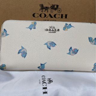 コーチ(COACH)のCOACH  長財布　ディズニーコラボ　幸せの青い鳥(財布)