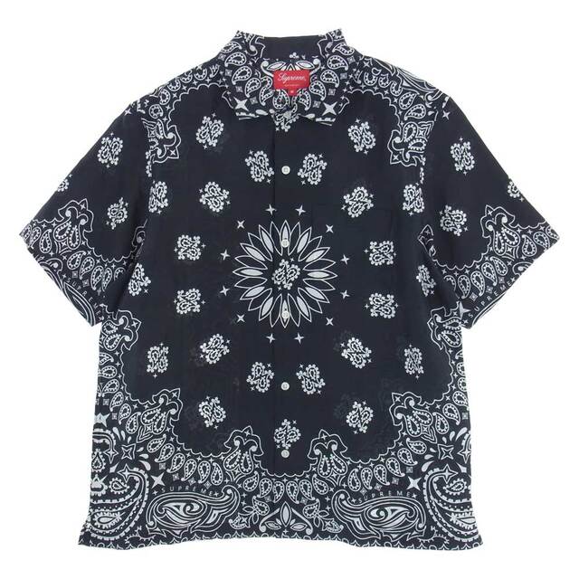 supreme bandana silk shirt L ペイズリー