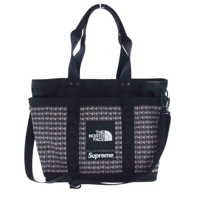 Supreme シュプリーム トートバッグ  21SS NM82125 × THE NORTH FACE Studded Explorer Utillity Tote ノースフェイス スタディッド エクスプローラー ユーティリティ トート バッグ  ブラック系【美品】