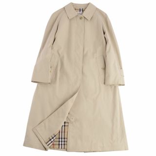 バーバリーブラックレーベル(BURBERRY BLACK LABEL)の美品 Vintage バーバリー Burberrys コート ステンカラーコート バルマカーンコート 裏チェック アウター レディース 7AB2(S相当) ベージュ(その他)