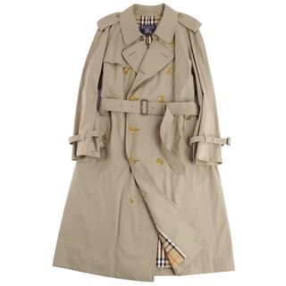 バーバリーブラックレーベル(BURBERRY BLACK LABEL)の極美品 Vintage バーバリー Burberrys コート トレンチコート コットン 英国製 裏チェック アウター メンズ L ベージュカーキ(トレンチコート)