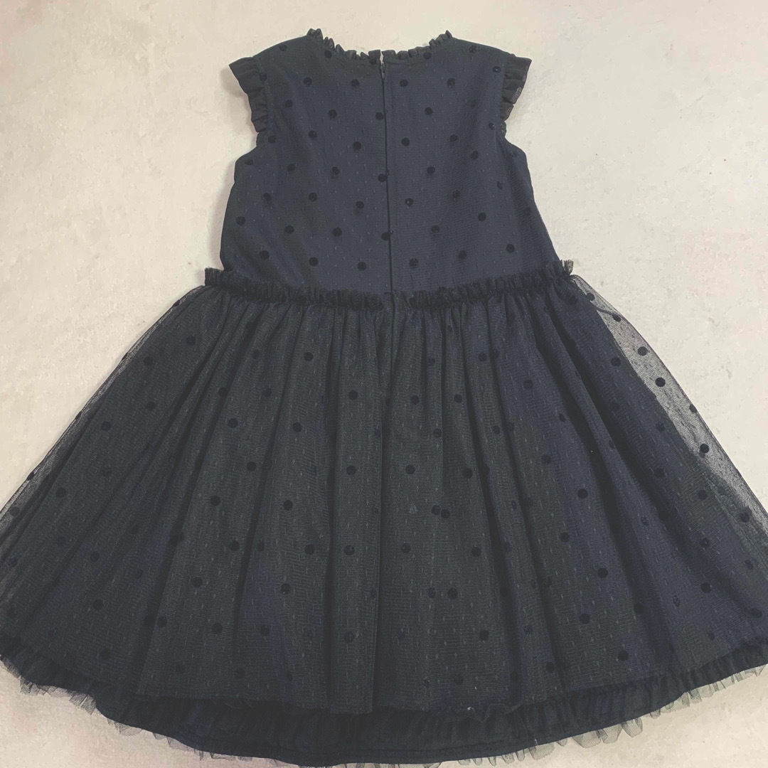 Tartine et Chocolat(タルティーヌ エ ショコラ)のCHOPIN   ドットチュールドレス　120 キッズ/ベビー/マタニティのキッズ服女の子用(90cm~)(ワンピース)の商品写真