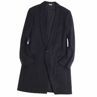 コムデギャルソン(COMME des GARCONS)の美品 コムデギャルソンオムプリュス COMME des GARCONS HOMME PLUS コート ロングコート ショールカラー 無地 ウール アウター メンズ S ブラック(その他)