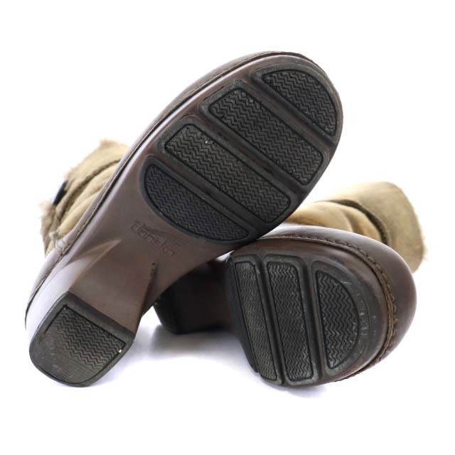 ダンスコ ショートブーツ Stormy Oiled Nubuck 切替 37 茶 3