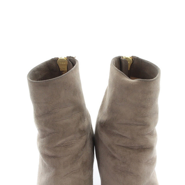 PELLICO(ペリーコ)のペリーコ スエード ショートブーツ ピンヒール 35 22cm べージュ レディースの靴/シューズ(ブーツ)の商品写真