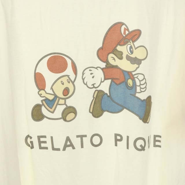 gelato pique(ジェラートピケ)のジェラートピケ スーパーマリオ キャラクターTシャツ 半袖 ナイトウェア レディースのトップス(Tシャツ(半袖/袖なし))の商品写真