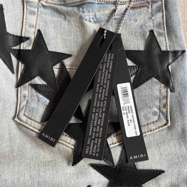 AMIRI - AMIRI Chemist Leather Stars Jean レザー デニムの通販 by