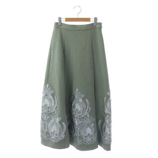 アザー(other)のアメリ 21AW RIBBON EMBROIDERY SKIRT フレアスカート(ロングスカート)