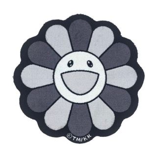 タナカキキンゾク(Tanaka Kikinzoku)の Flower Floor Mat / Black × White(玄関マット)