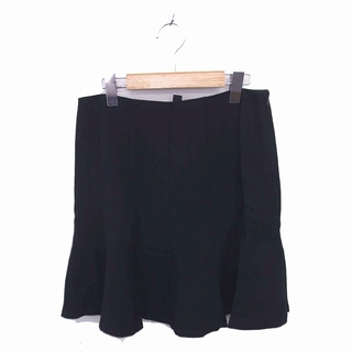 ラルフローレン(Ralph Lauren)のラルフローレン 国内正規品 フレア スカート ミニ 薄手 サイドジップ 2 黒(ミニスカート)
