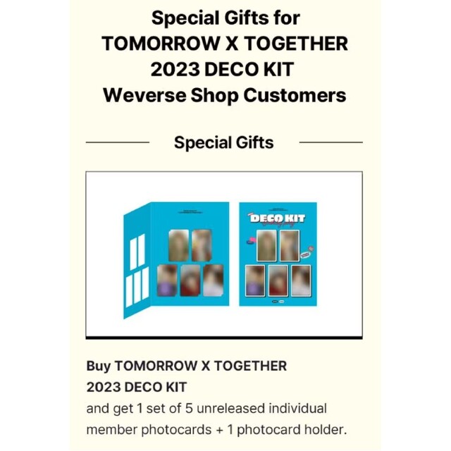 公式】TXT DECO KIT デコキット WEVERSE 特典 トレカ www.cosmopolizza