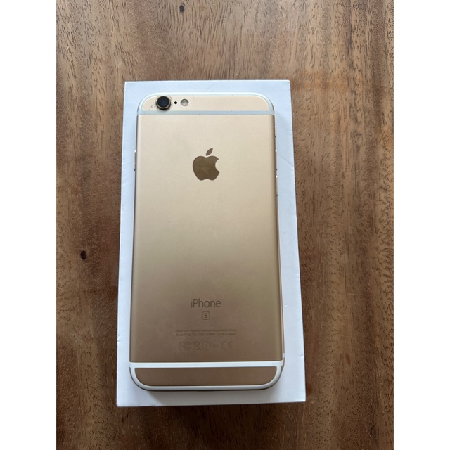 Apple(アップル)のiPhone 6s Gold 64GB SIMフリー スマホ/家電/カメラのスマートフォン/携帯電話(スマートフォン本体)の商品写真