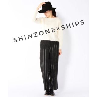 シンゾーン(Shinzone)のSHINZONE×SHIPSストライプワイドパンツ ¥21,780（税込）(カジュアルパンツ)